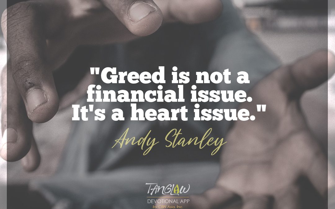 No to Greed