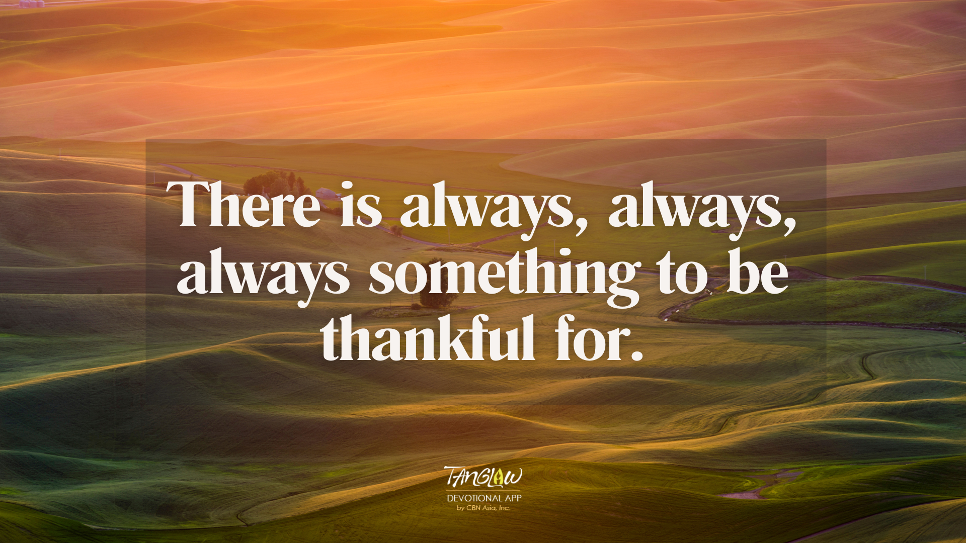 Always Give Thanks